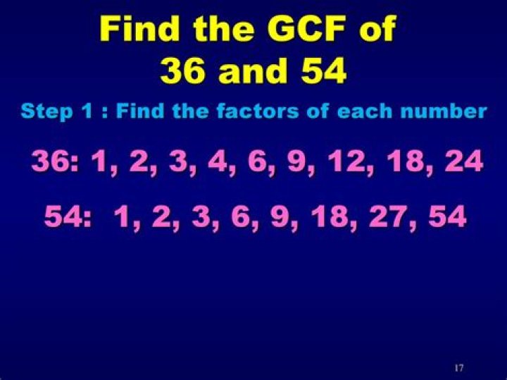 GCF of 50 and 45