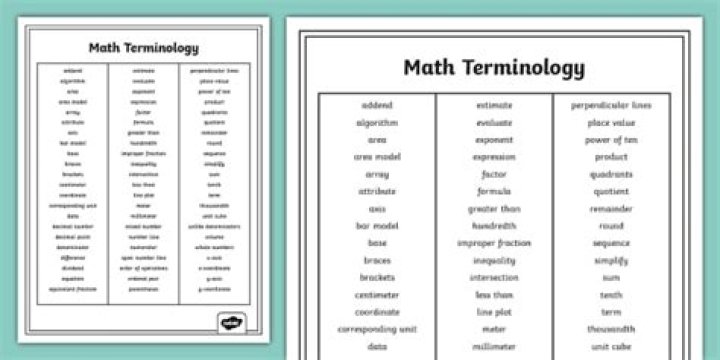 Math Glossary letter N