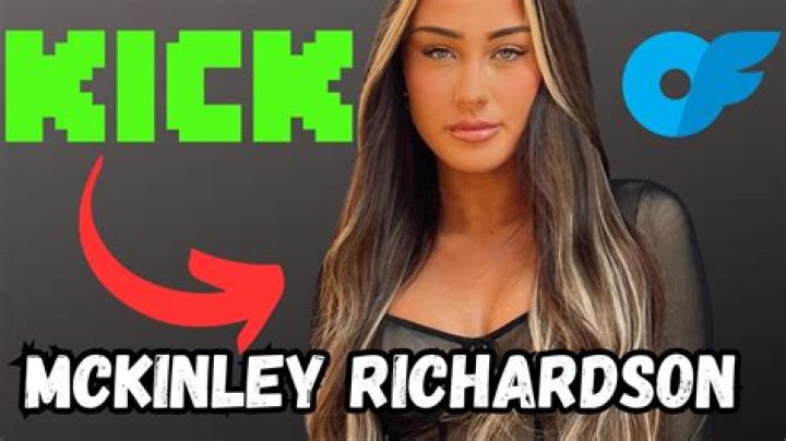 Mckinley Richardson OnlyFans: Leaked Video Gone Viral