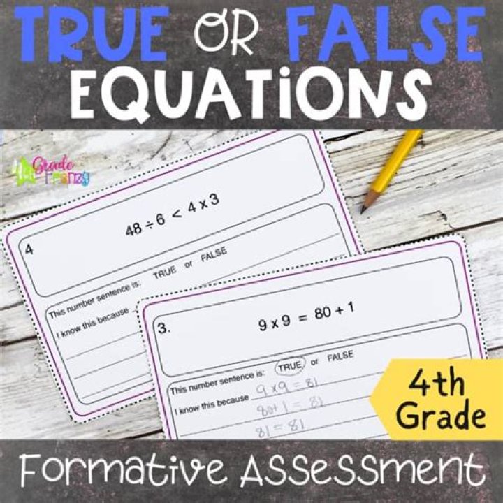 True False Equations Calculator Quiz